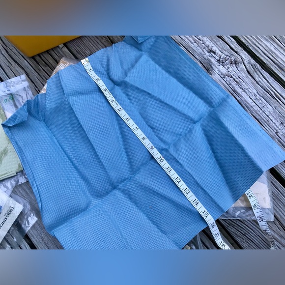 Embroidery Cross Stitch Fabric Material Beach Pattern Plastic Vintage Sewing Box - Picture 10 of 16